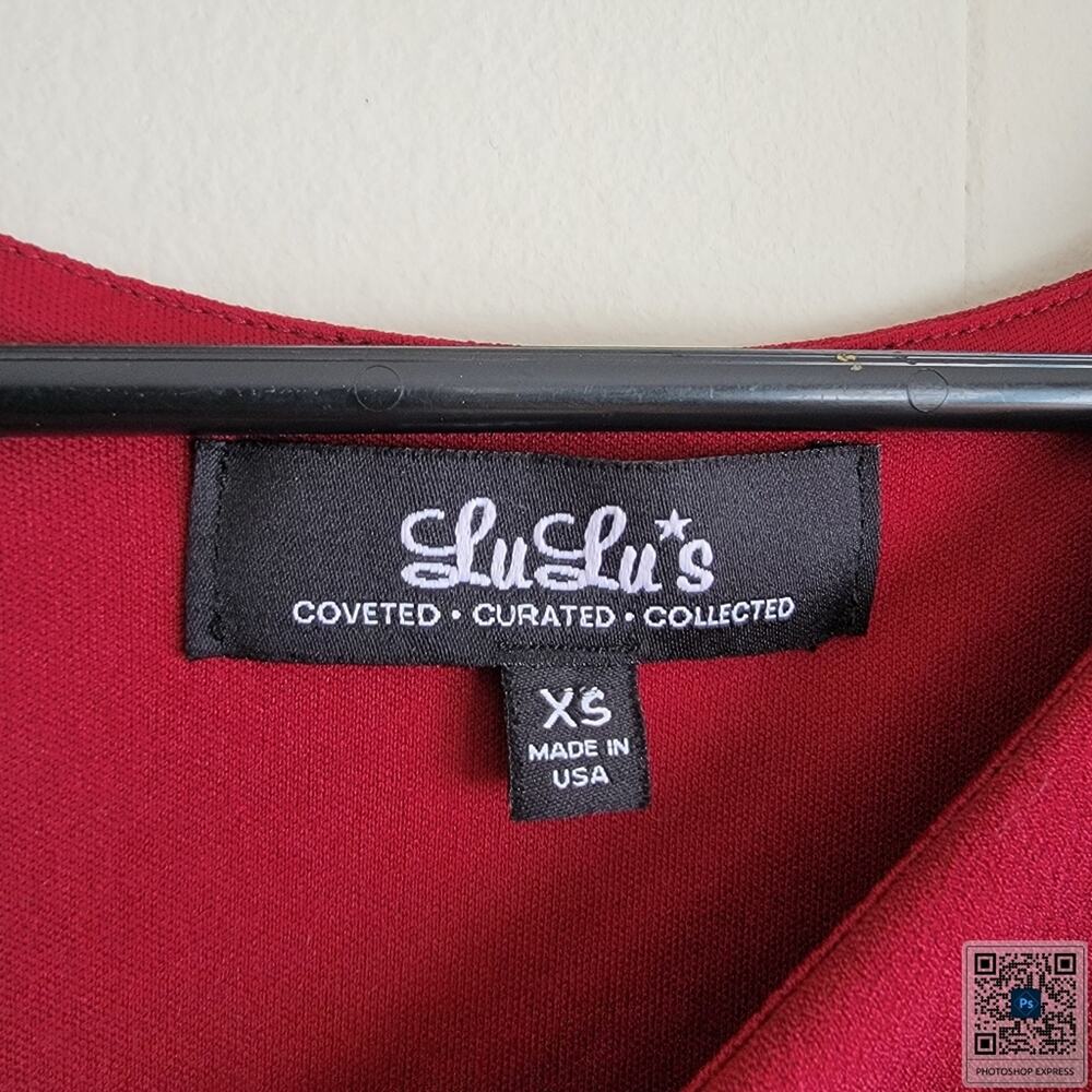 Lulus Status Update Wine Red Mini Shift Dress - image 4